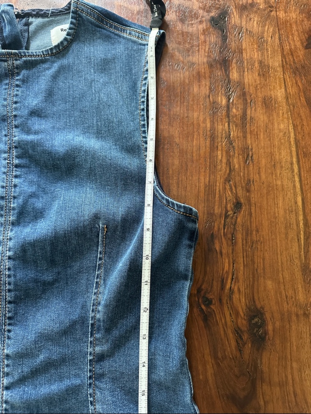 Reformation Kendi Denim Mini Dress - Blue - Picture 6 of 12